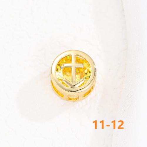 Gold Zodiac Zircon double-sided Birthstone Pendant 18k Gold Plated 12 Constellation Chain Necklace colored gemstone Jewelry Birthday Gift for Women