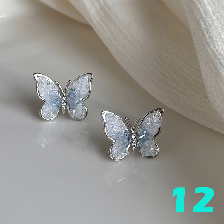 Gradient crystal fashion earrings