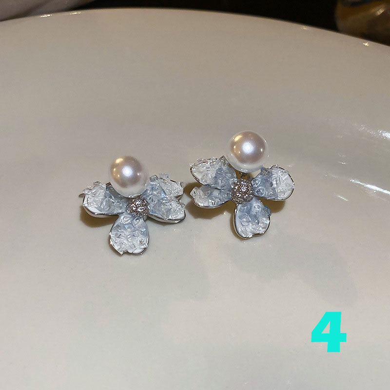 Gradient crystal fashion earrings