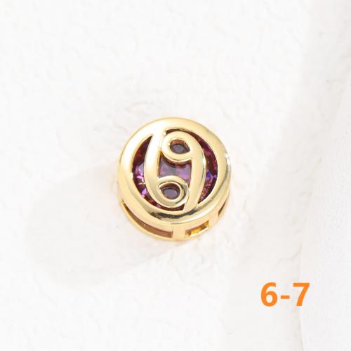 Gold Zodiac Zircon double-sided Birthstone Pendant 18k Gold Plated 12 Constellation Chain Necklace colored gemstone Jewelry Birthday Gift for Women