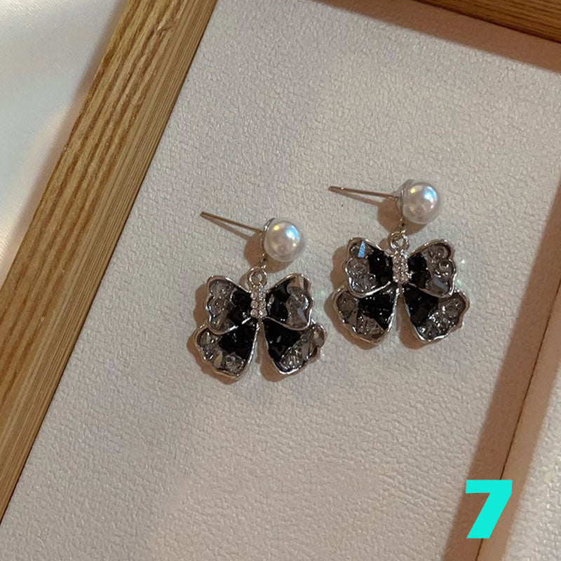 Gradient crystal fashion earrings