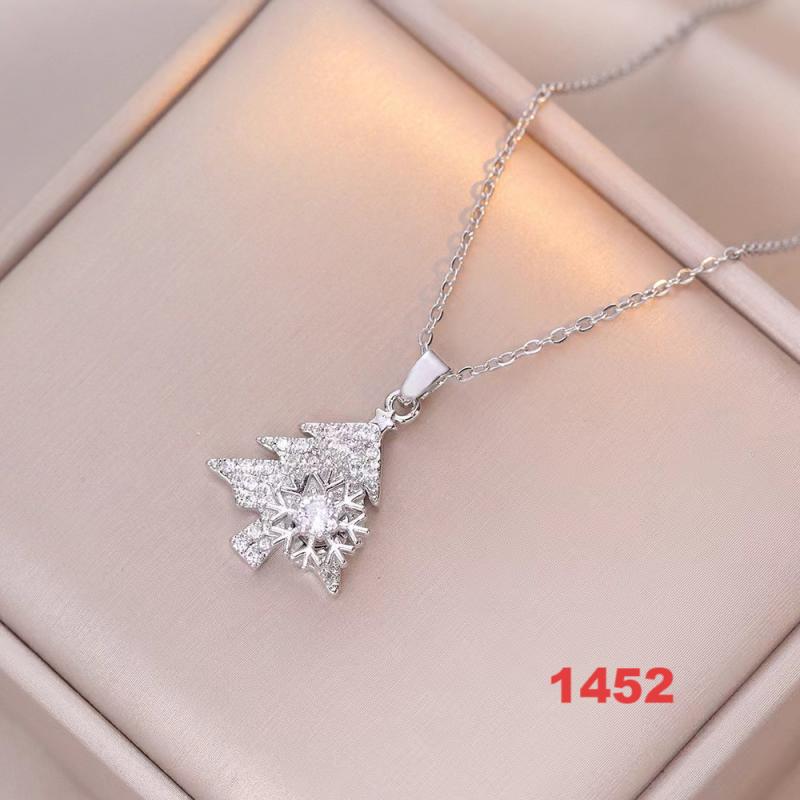 Shiny Spinner Necklace -Rotating flower necklace versatile titanium steel fashion accessory
