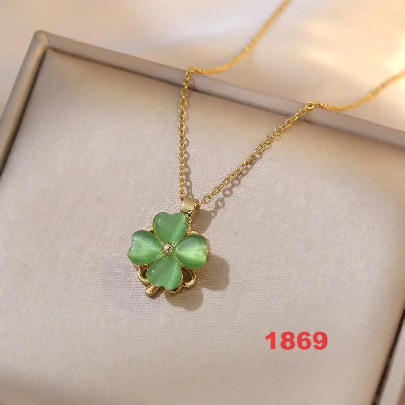 Shiny Spinner Necklace -Rotating flower necklace versatile titanium steel fashion accessory